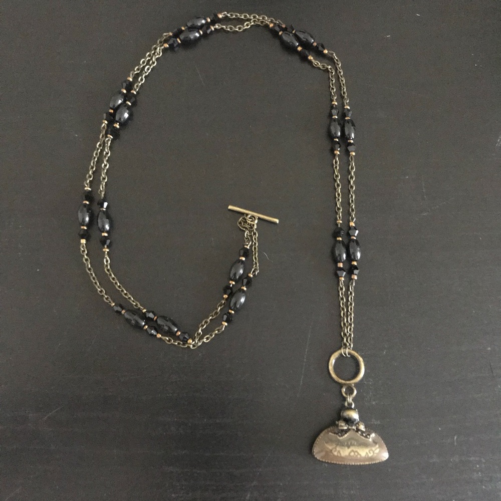 ๐HP๐ 2 Ways to Wear Handmade - Brass/Black Heart - Picture 3 of 8